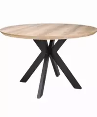 Hattan 120cm Fixed Dining Table - Oak